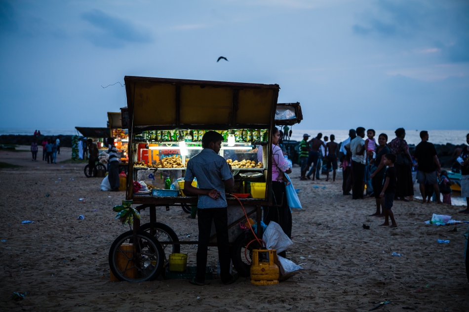 Food stall on Negombo beach